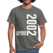 20. Geburtstag Legendär seit April 2002 Geschenk Männer T-Shirt - graphite grey