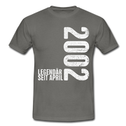 20. Geburtstag Legendär seit April 2002 Geschenk Männer T-Shirt - graphite grey