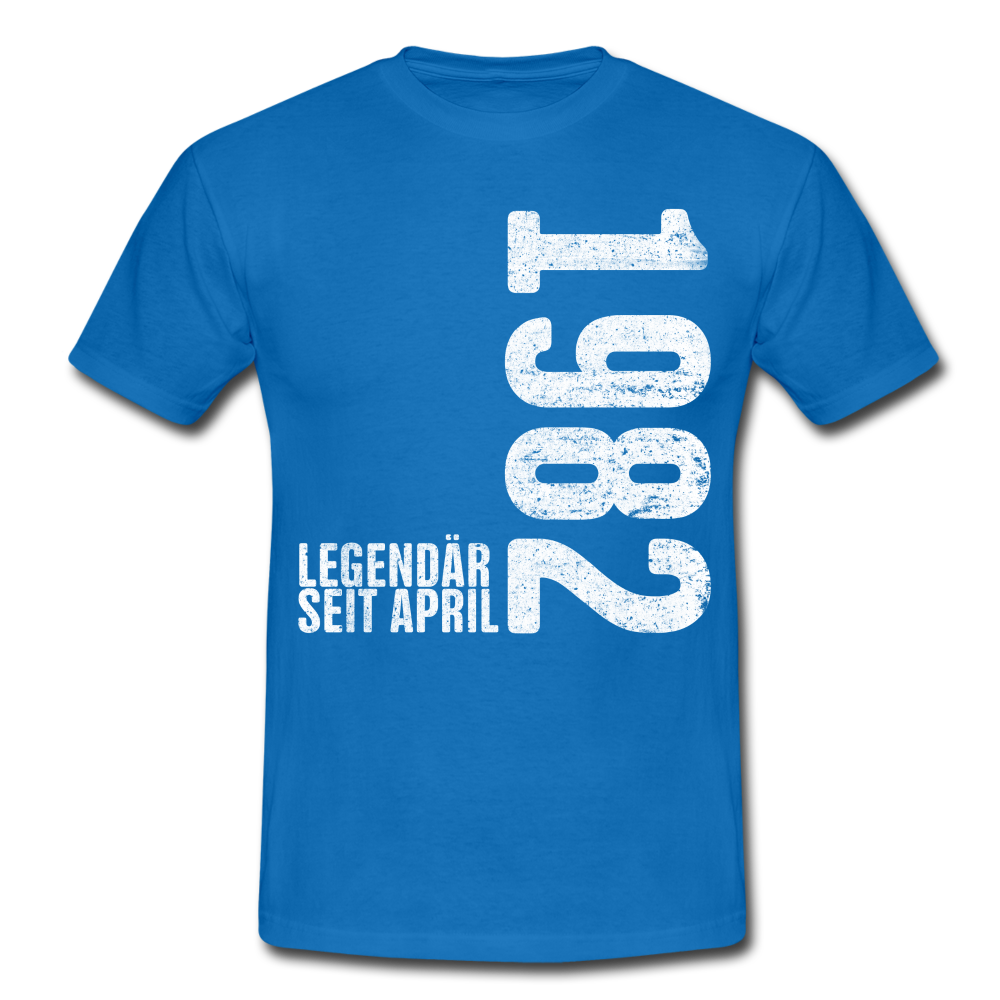 40. Geburtstag Legendär seit April 1982 Geschenk Männer T-Shirt - royal blue