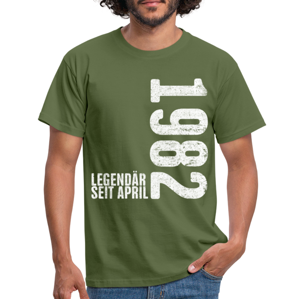 40. Geburtstag Legendär seit April 1982 Geschenk Männer T-Shirt - military green