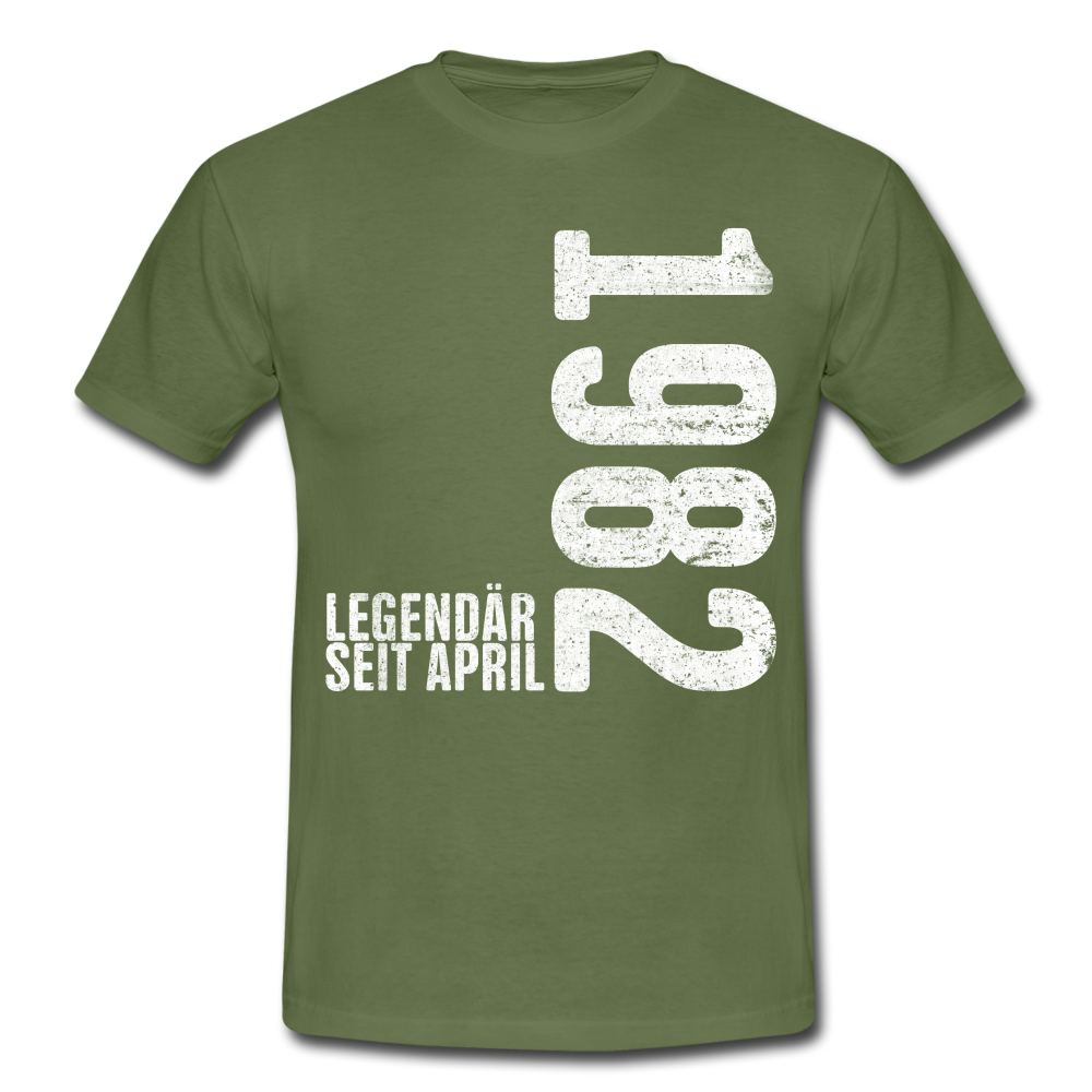 40. Geburtstag Legendär seit April 1982 Geschenk Männer T-Shirt - military green