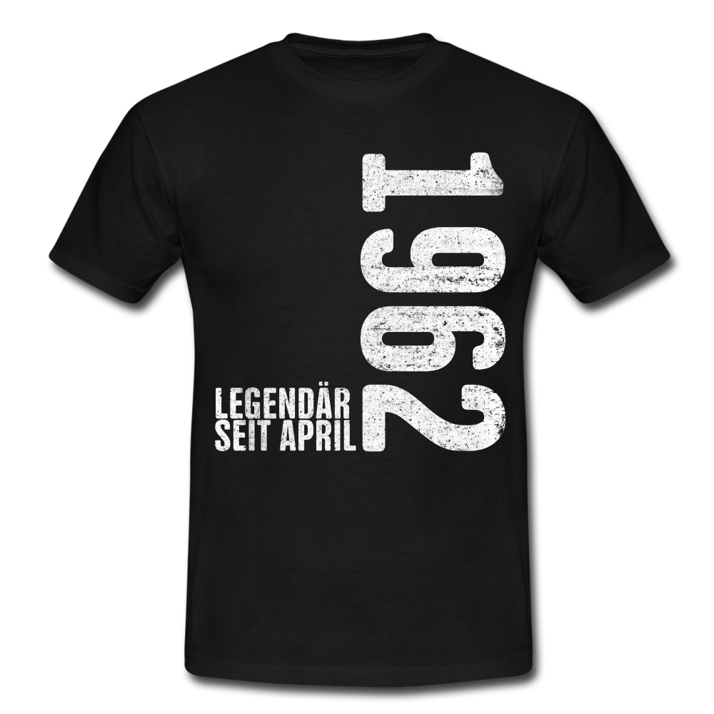 60. Geburtstag Legendär seit April 1962 Geschenk Männer T-Shirt - black