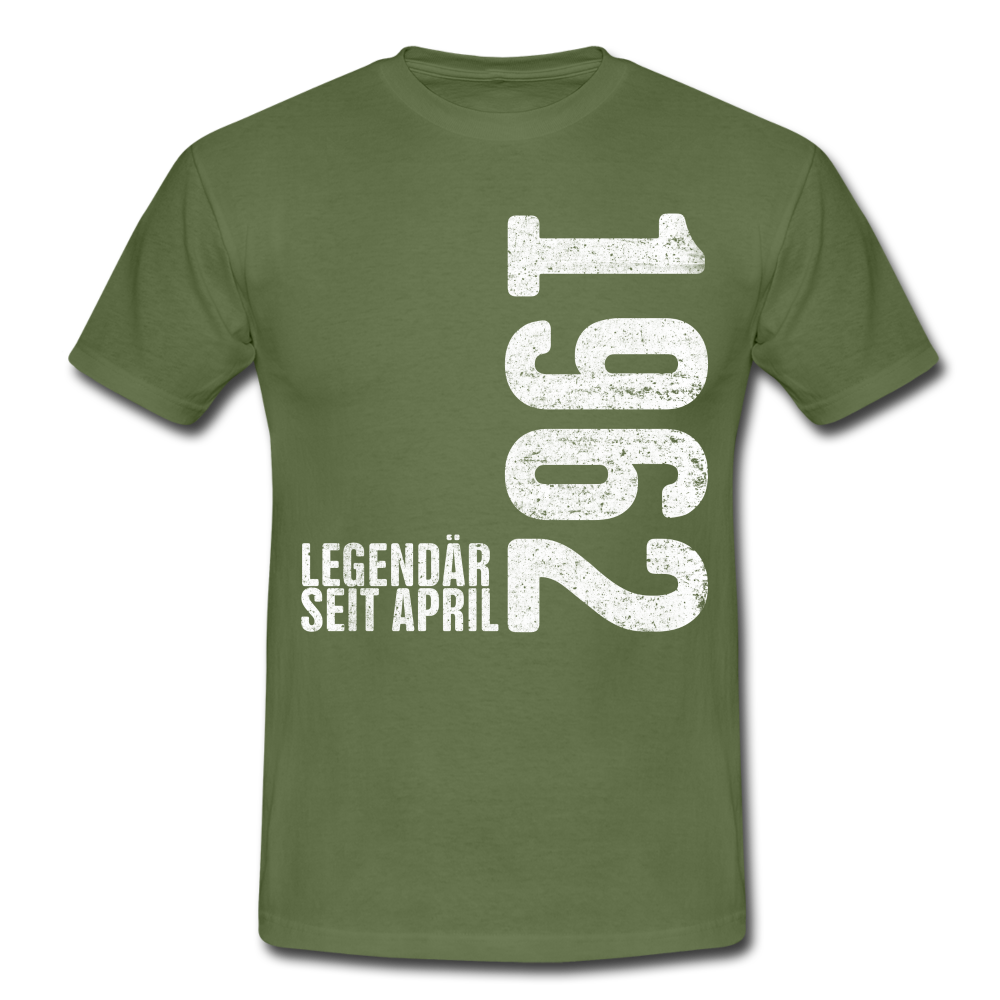 60. Geburtstag Legendär seit April 1962 Geschenk Männer T-Shirt - military green