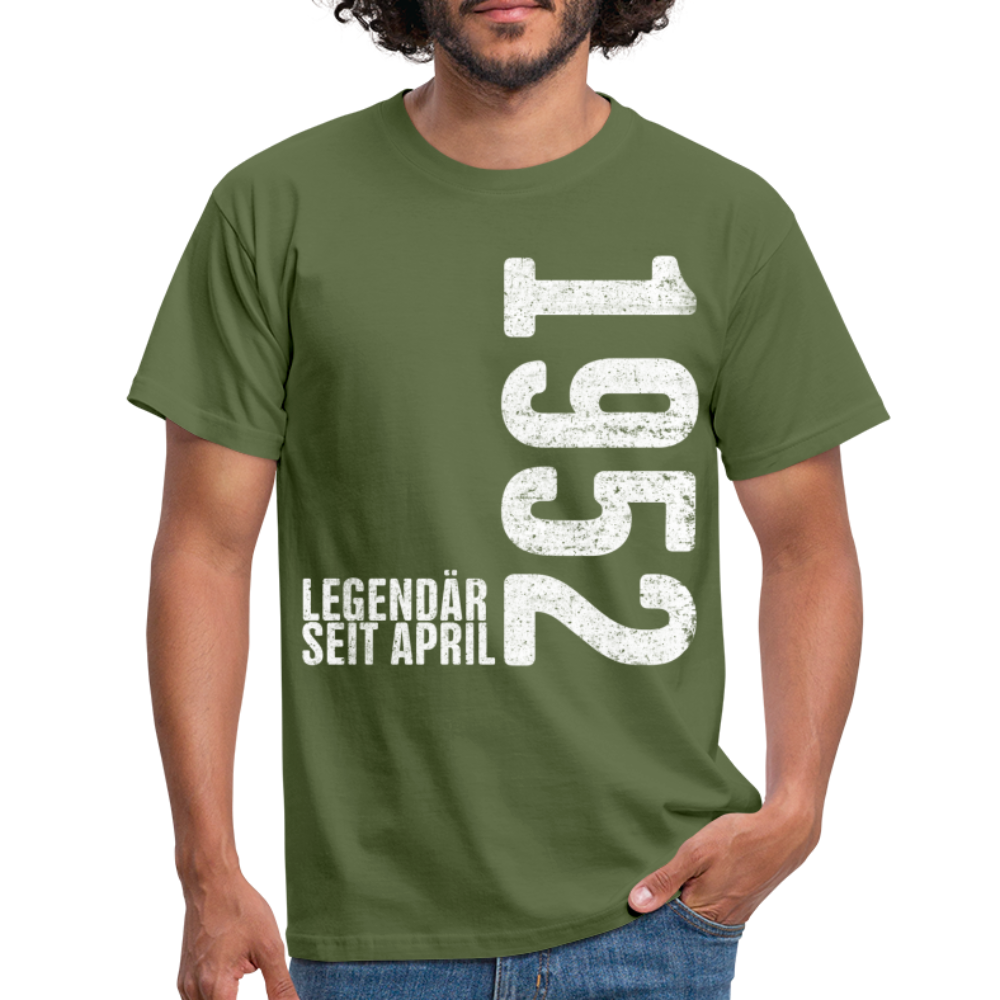 70. Geburtstag Legendär seit April 1952 Geschenk Männer T-Shirt - military green