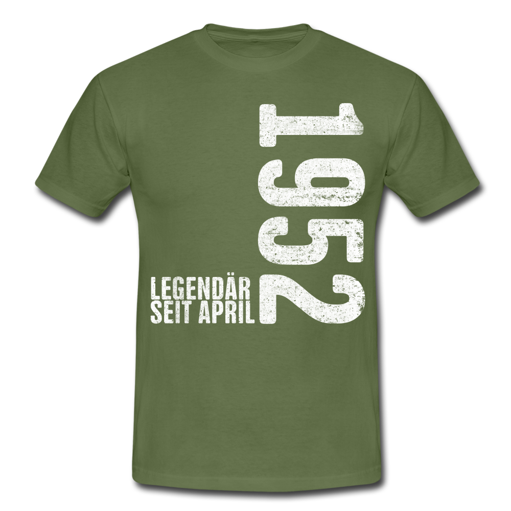 70. Geburtstag Legendär seit April 1952 Geschenk Männer T-Shirt - military green