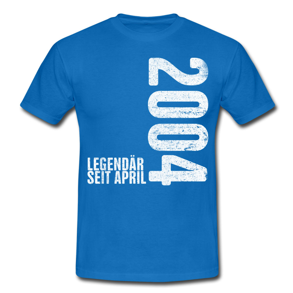 18. Geburtstag Legendär seit April 2004 Geschenk Männer T-Shirt - royal blue