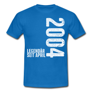 18. Geburtstag Legendär seit April 2004 Geschenk Männer T-Shirt - royal blue