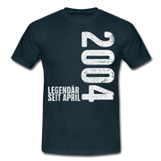 18. Geburtstag Legendär seit April 2004 Geschenk Männer T-Shirt - navy