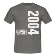 18. Geburtstag Legendär seit April 2004 Geschenk Männer T-Shirt - graphite grey