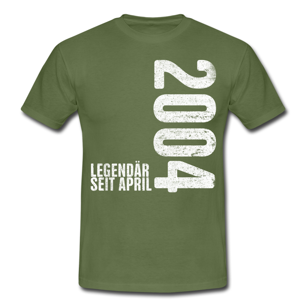 18. Geburtstag Legendär seit April 2004 Geschenk Männer T-Shirt - military green