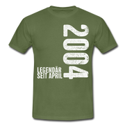 18. Geburtstag Legendär seit April 2004 Geschenk Männer T-Shirt - military green