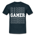 Gamer Shirt Gaming Video Games Männer T-Shirt - navy