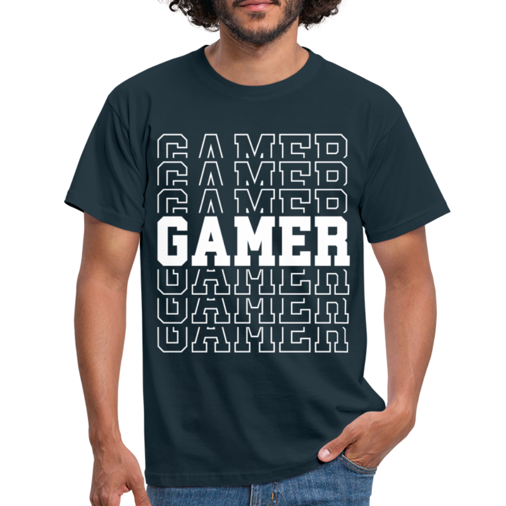 Gamer Shirt Gaming Video Games Männer T-Shirt - navy