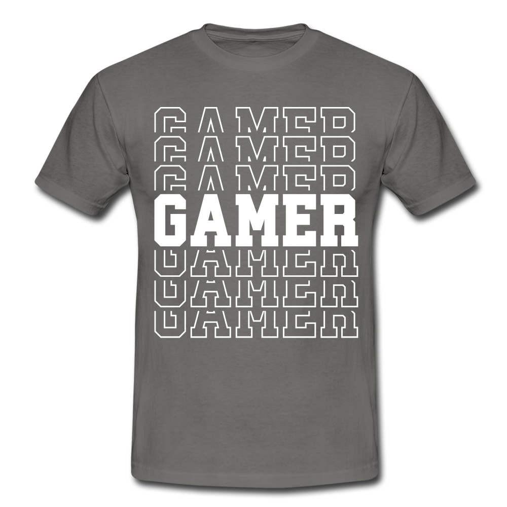 Gamer Shirt Gaming Video Games Männer T-Shirt - graphite grey