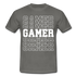 Gamer Shirt Gaming Video Games Männer T-Shirt - graphite grey