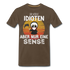 Sensenmann - So viele Idioten und nur eine Sense Sarkasmus T-Shirt - noble brown