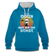 Sensenmann - So viele Idioten und nur eine Sense Sarkasmus Hoodie - peacock blue/heather grey