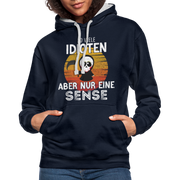 Sensenmann - So viele Idioten und nur eine Sense Sarkasmus Hoodie - navy/heather grey