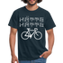 Fahrrad Fahrer Hätte Hätte Fahrradkette Witziges Männer T-Shirt - navy