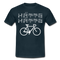 Fahrrad Fahrer Hätte Hätte Fahrradkette Witziges Männer T-Shirt - navy