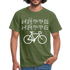 Fahrrad Fahrer Hätte Hätte Fahrradkette Witziges Männer T-Shirt - military green