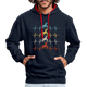 Dirt Bike Motorcross Biker Enduro Hoodie - navy/red