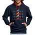 Dirt Bike Motorcross Biker Enduro Hoodie - navy/red