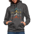 Dirt Bike Motorcross Biker Enduro Hoodie - charcoal/black