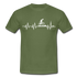 Mountain Bike Herzschlag Berge Fahrradfahrer T-Shirt - military green