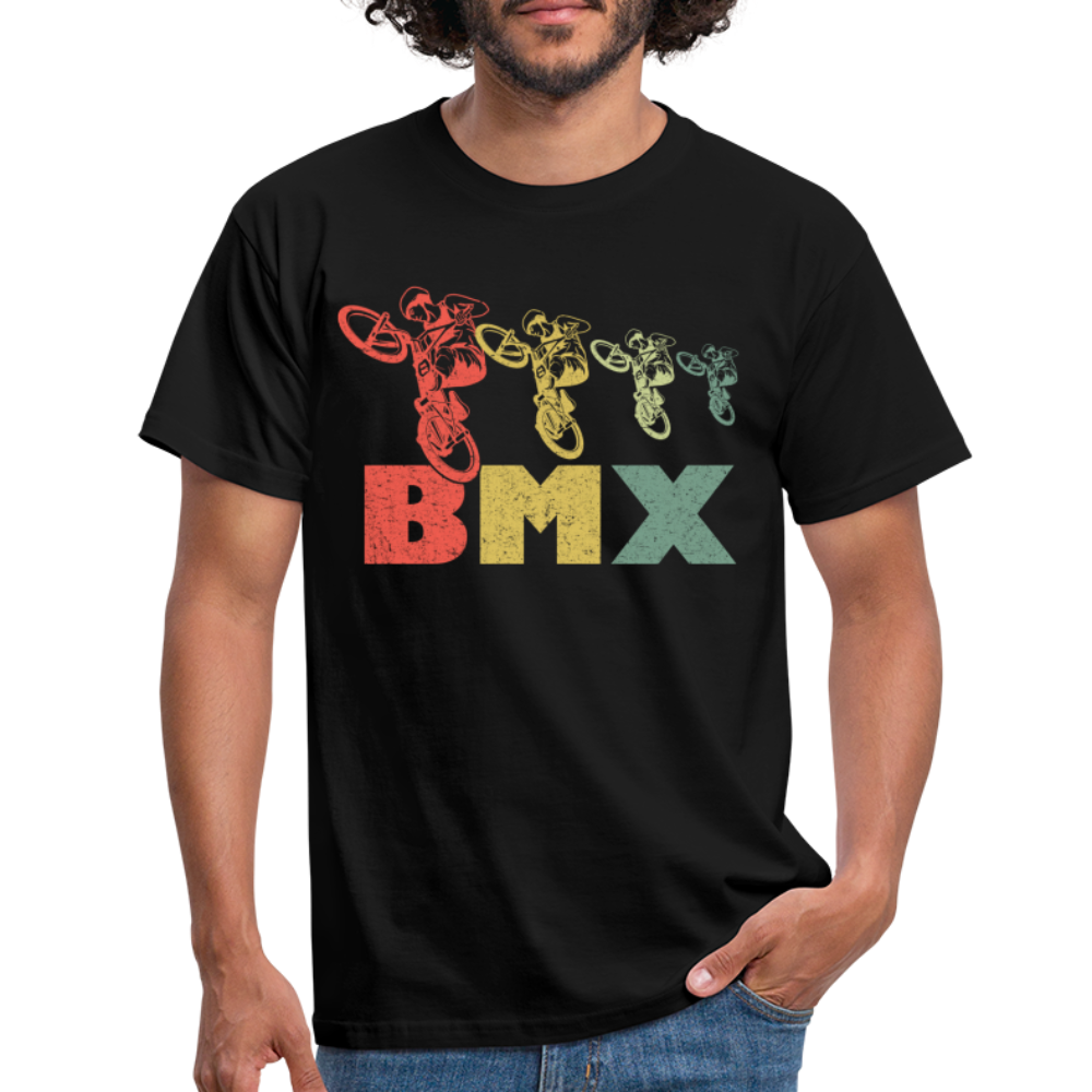 Bmx Bike Fahrrad Stunt Bike Männer T-Shirt - black