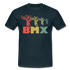 Bmx Bike Fahrrad Stunt Bike Männer T-Shirt - navy