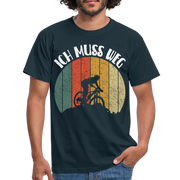 Mountain Bike Berge Radfahren Ich Muss Weg Männer T-Shirt - navy