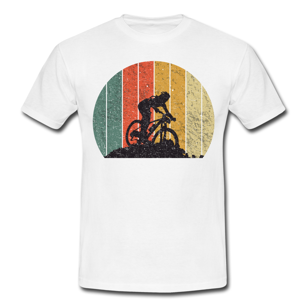 Mountain Bike Shirt Berge Gelände Männer T-Shirt - white