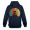 Mountain Bike Kapuzen Pullover Berge Gelände Hoodie Retro Style - navy/red