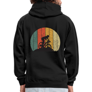 Mountain Bike Kapuzen Pullover Berge Gelände Hoodie Retro Style - black/gold