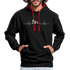 Mountain Bike Kapuzen Pullover Berge Herzschlag Hoodie - black/red