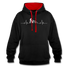 Mountain Bike Kapuzen Pullover Berge Herzschlag Hoodie - black/red