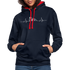 Mountain Bike Kapuzen Pullover Berge Herzschlag Hoodie - navy/red