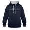 Mountain Bike Kapuzen Pullover Berge Herzschlag Hoodie - navy/heather grey