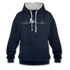 Mountain Bike Kapuzen Pullover Berge Herzschlag Hoodie - navy/heather grey