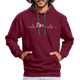 Mountain Bike Kapuzen Pullover Berge Herzschlag Hoodie - burgundy/charcoal