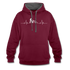 Mountain Bike Kapuzen Pullover Berge Herzschlag Hoodie - burgundy/charcoal