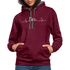 Mountain Bike Kapuzen Pullover Berge Herzschlag Hoodie - burgundy/charcoal