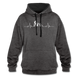 Mountain Bike Kapuzen Pullover Berge Herzschlag Hoodie - charcoal/black