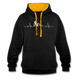 Mountain Bike Kapuzen Pullover Berge Herzschlag Hoodie - black/gold