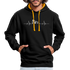 Mountain Bike Kapuzen Pullover Berge Herzschlag Hoodie - black/gold