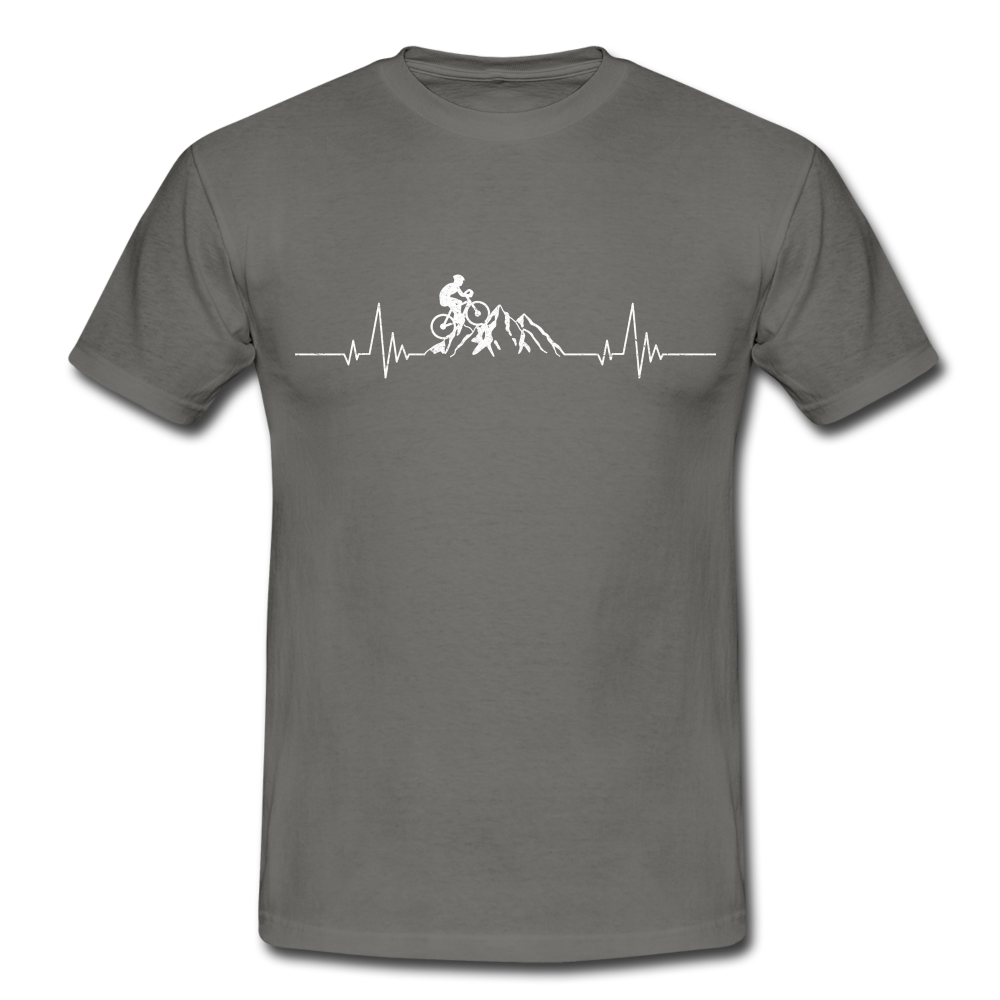 Mountain Bike Shirt Berge Herzschlag T-Shirt - graphite grey
