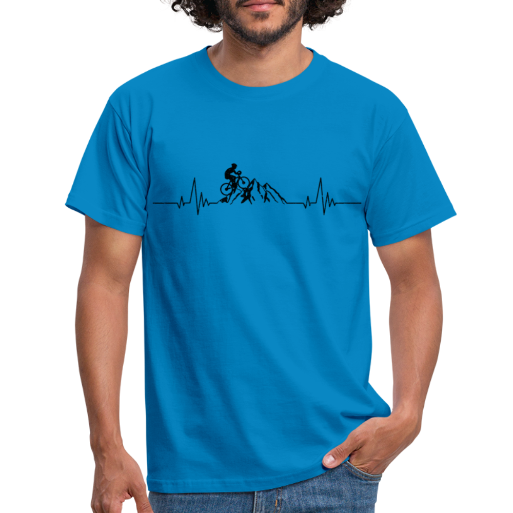 Mountain Bike Shirt Berge Herzschlag T-Shirt - royal blue