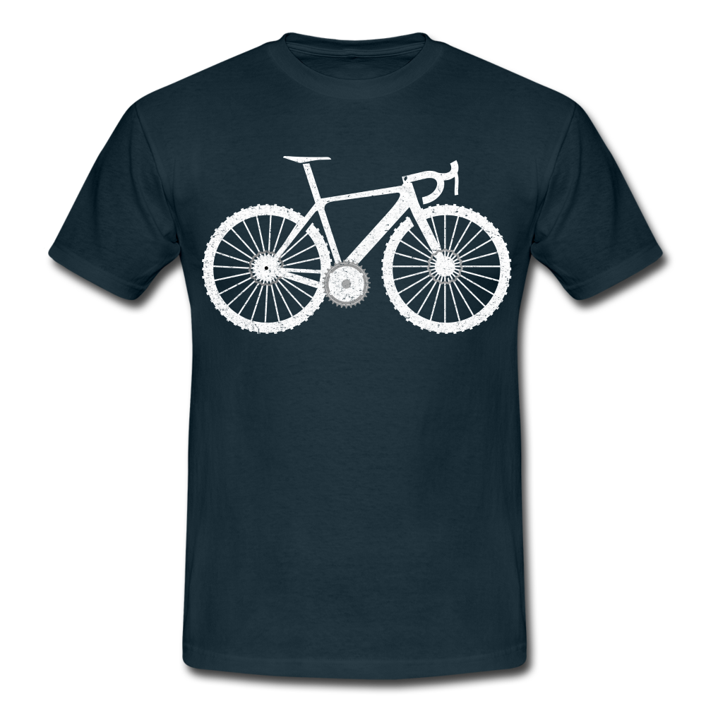 Mountain Bike Fahrrad Fahrer Männer T-Shirt - navy