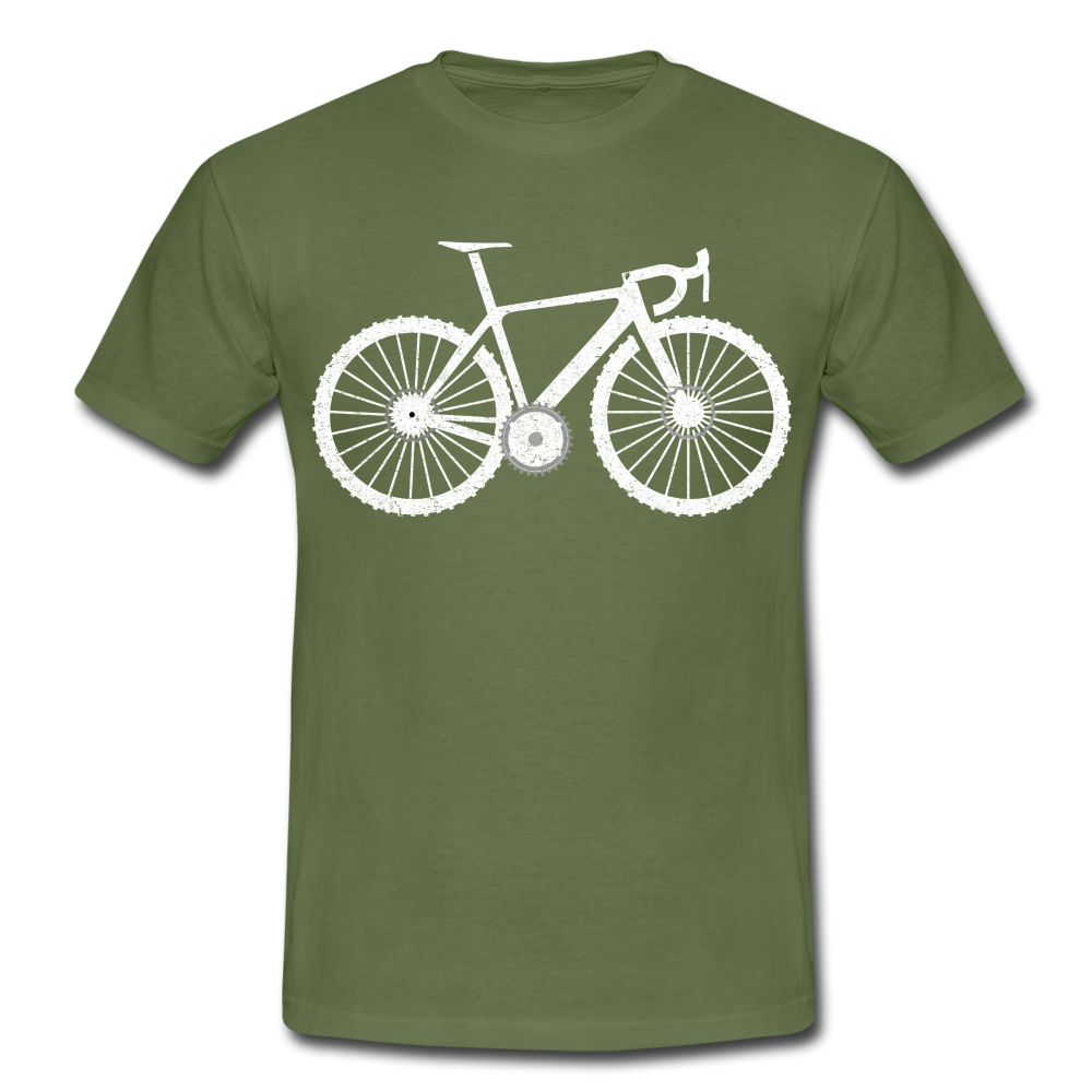 Mountain Bike Fahrrad Fahrer Männer T-Shirt - military green